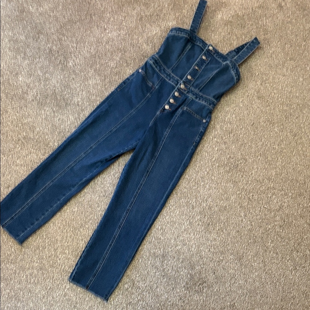 Express NWOT jumpsuit Denim w adjustable strap